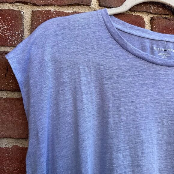 Eileen Fisher Womens $128 Organic Linen Jersey Shirred-Back Top XS NEW - Picture 5 of 10